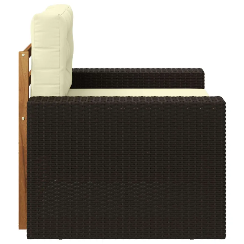 Lauko Vidurinis Sofa Kietos akacijos mediena Natūrali