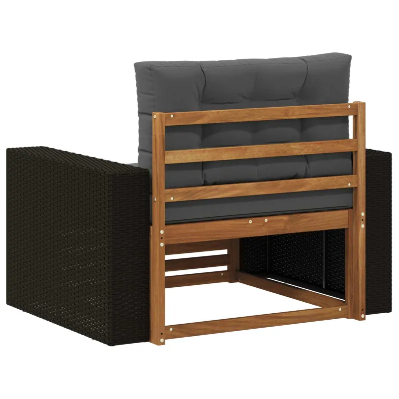 Lauko Vidurinis Sofa Kietos akacijos mediena Natūrali