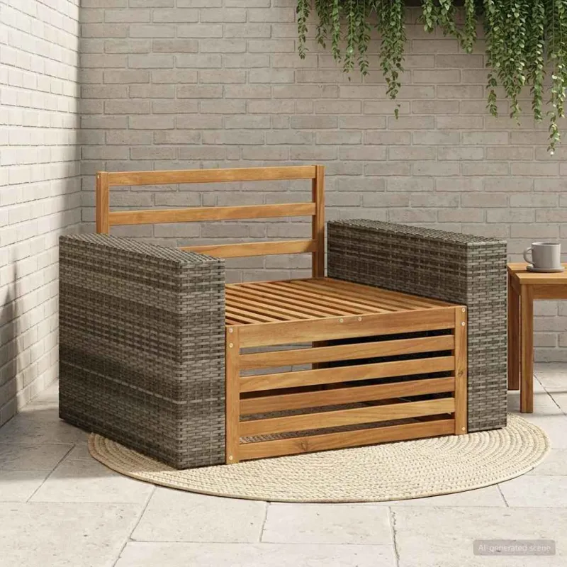 Lauko Vidurinis Sofa Natūrali
