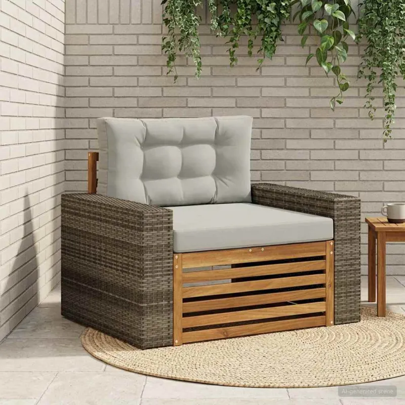 Lauko Vidurinis Sofa Natūrali