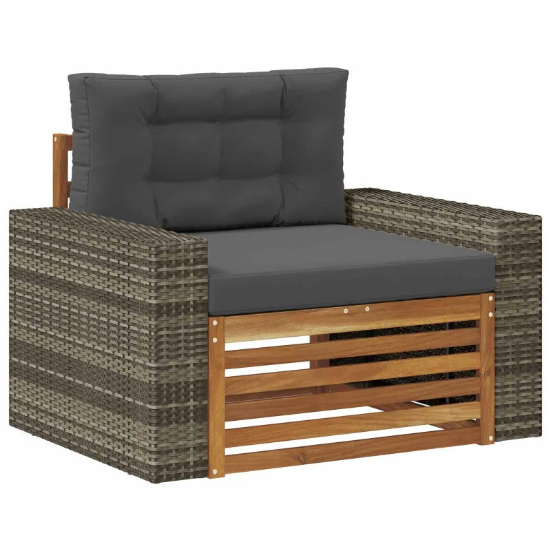Lauko Vidurinis Sofa Kietos akacijos mediena Natūrali