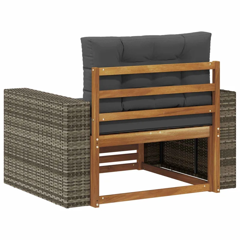 Lauko Vidurinis Sofa Kietos akacijos mediena Natūrali