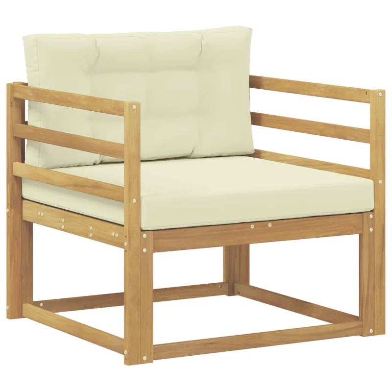 Lauko Vidurinis Sofa Poliesteris Balta