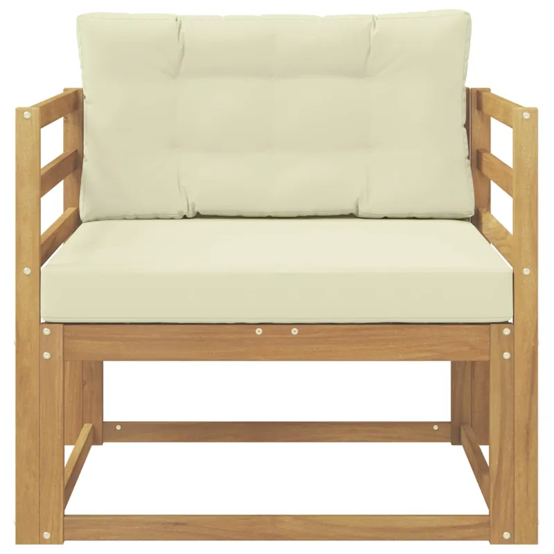 Lauko Vidurinis Sofa Poliesteris Balta