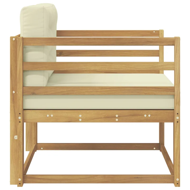 Lauko Vidurinis Sofa Poliesteris Balta