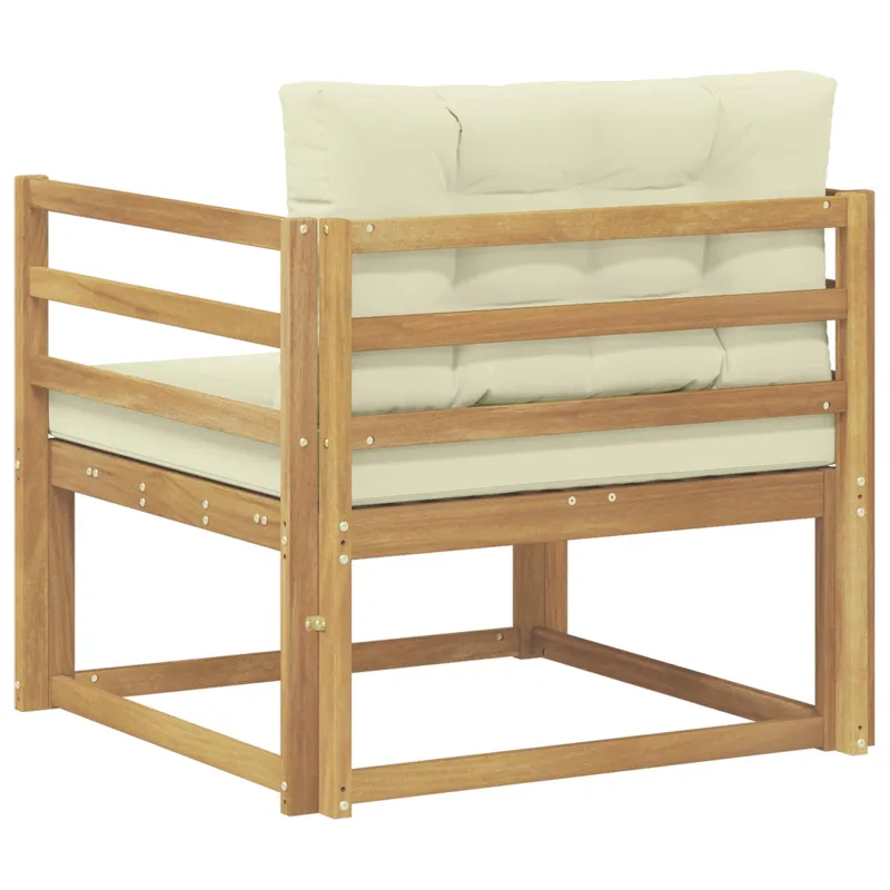 Lauko Vidurinis Sofa Poliesteris Balta
