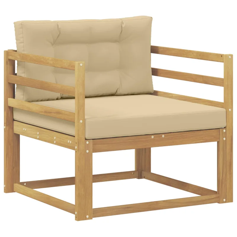 Lauko Vidurinis Sofa Poliesteris Balta