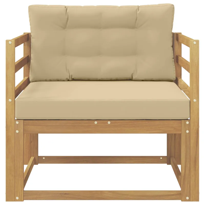 Lauko Vidurinis Sofa Poliesteris Balta