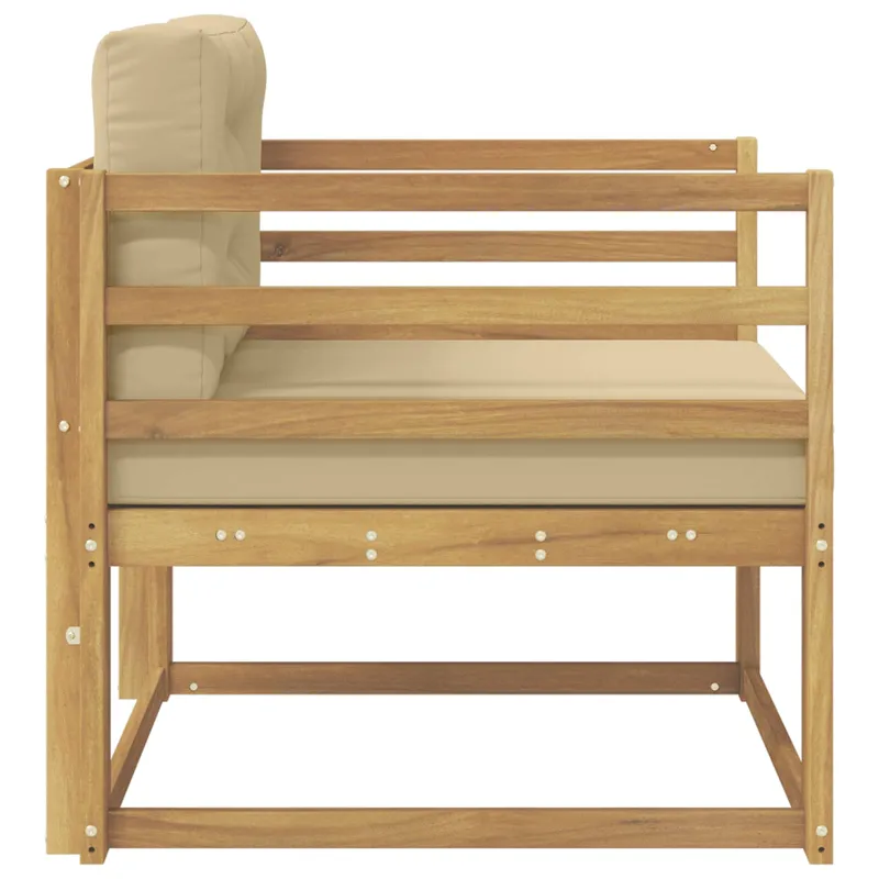 Lauko Vidurinis Sofa Poliesteris Balta