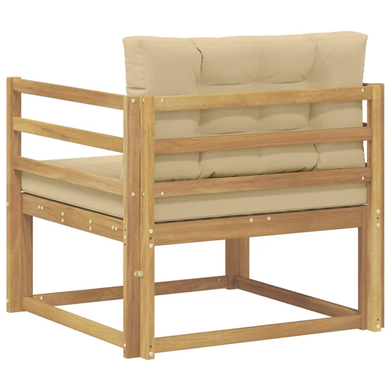 Lauko Vidurinis Sofa Poliesteris Balta