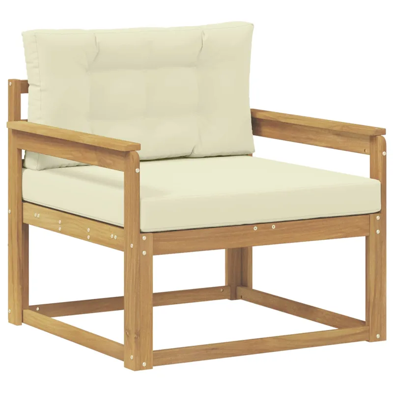 Lauko Vidurinis Sofa Poliesteris Balta