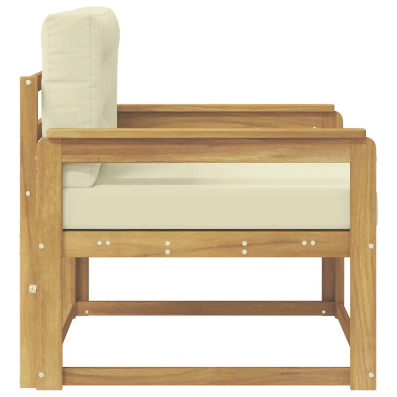Lauko Vidurinis Sofa Poliesteris Balta