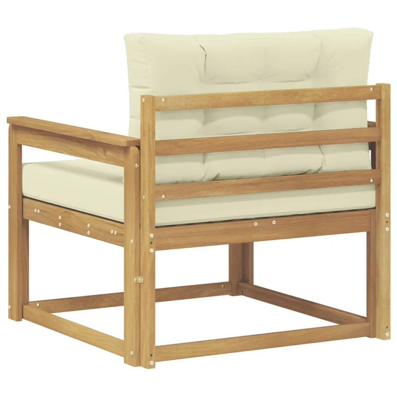 Lauko Vidurinis Sofa Poliesteris Balta