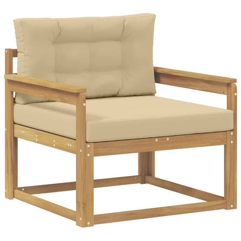 Lauko Vidurinis Sofa Poliesteris Balta