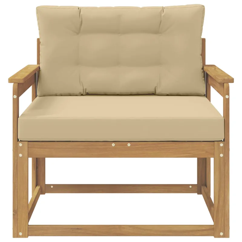 Lauko Vidurinis Sofa Poliesteris Balta
