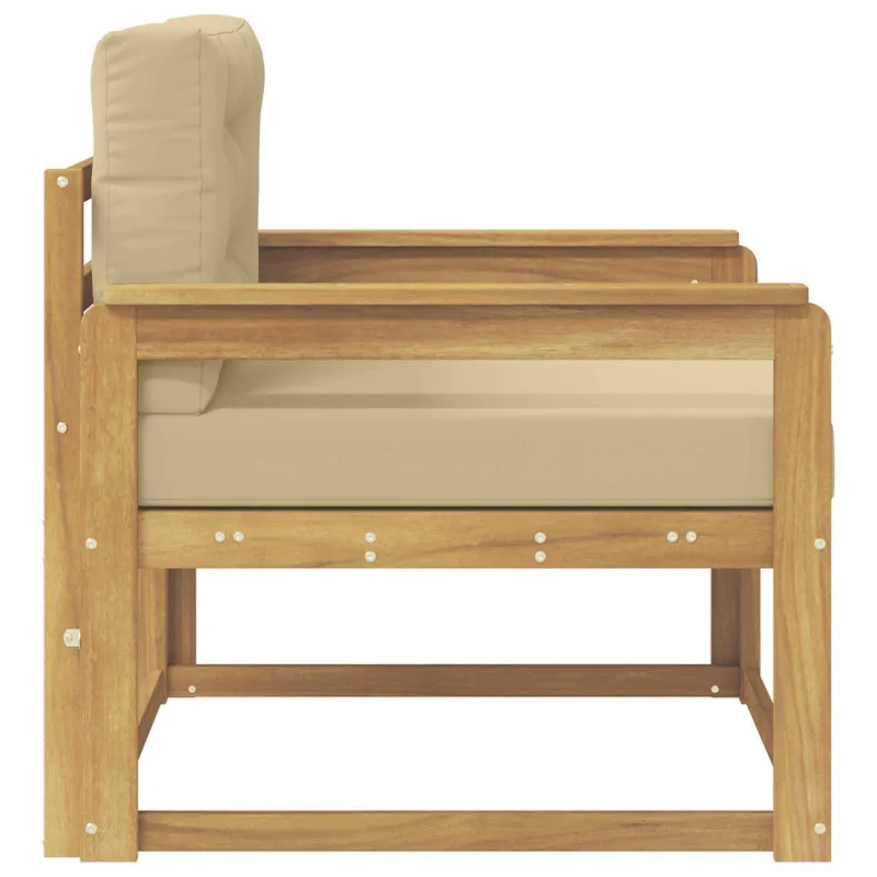 Lauko Vidurinis Sofa Poliesteris Balta
