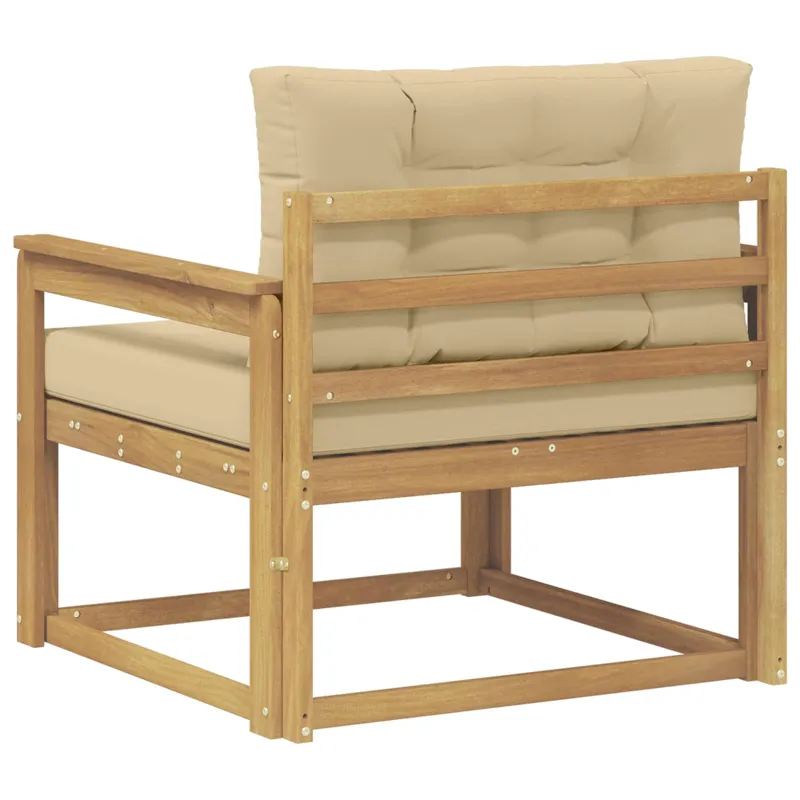 Lauko Vidurinis Sofa Poliesteris Balta