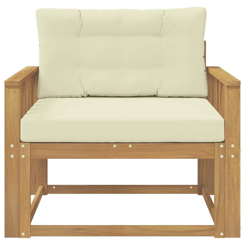 Lauko Vidurinis Sofa Poliesteris Balta