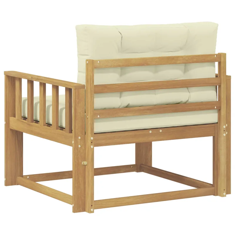 Lauko Vidurinis Sofa Poliesteris Balta