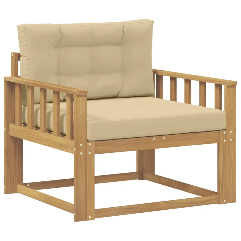 Lauko Vidurinis Sofa Poliesteris Balta