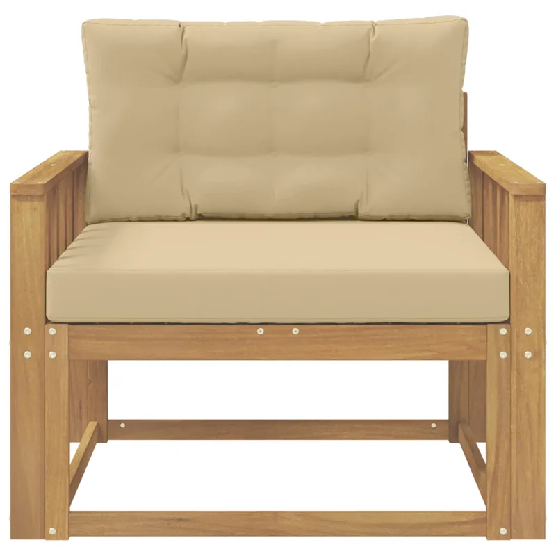 Lauko Vidurinis Sofa Poliesteris Balta