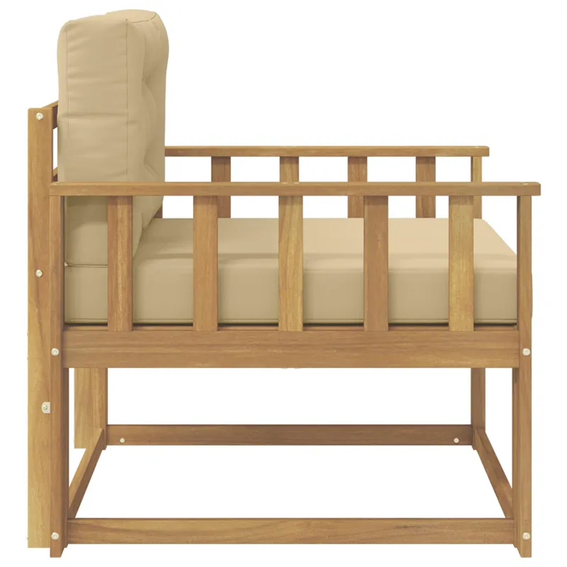 Lauko Vidurinis Sofa Poliesteris Balta