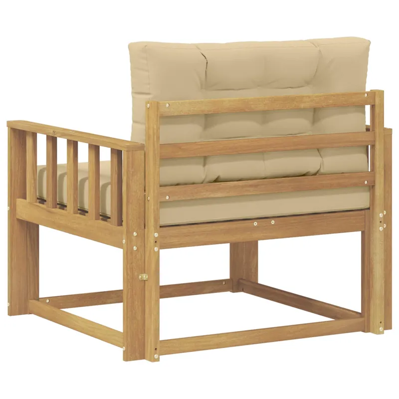 Lauko Vidurinis Sofa Poliesteris Balta