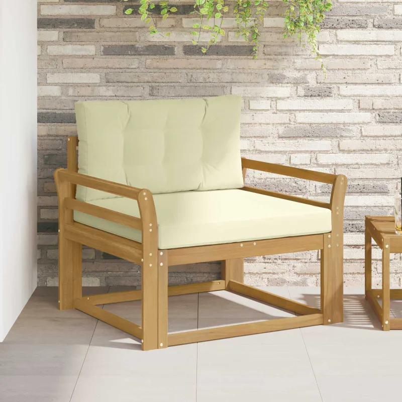 Lauko Vidurinis Sofa Poliesteris Balta