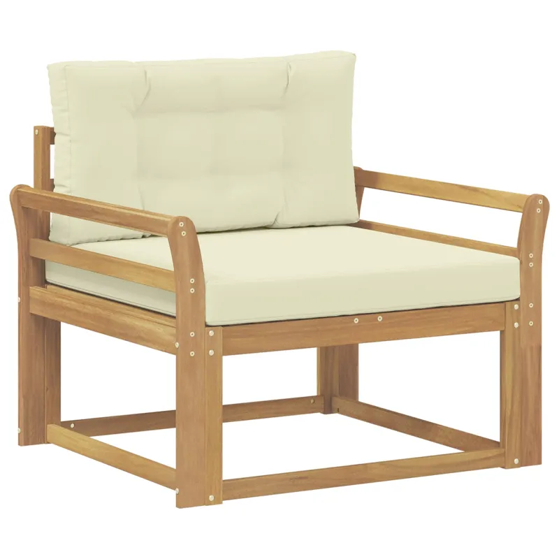Lauko Vidurinis Sofa Poliesteris Balta