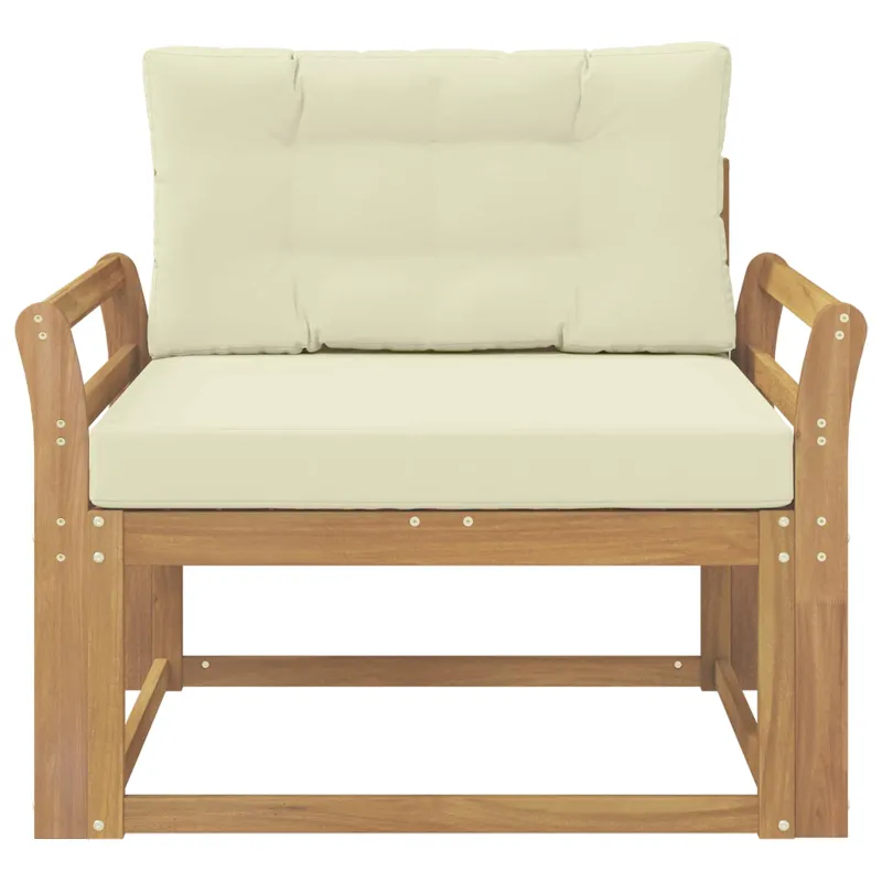 Lauko Vidurinis Sofa Poliesteris Balta