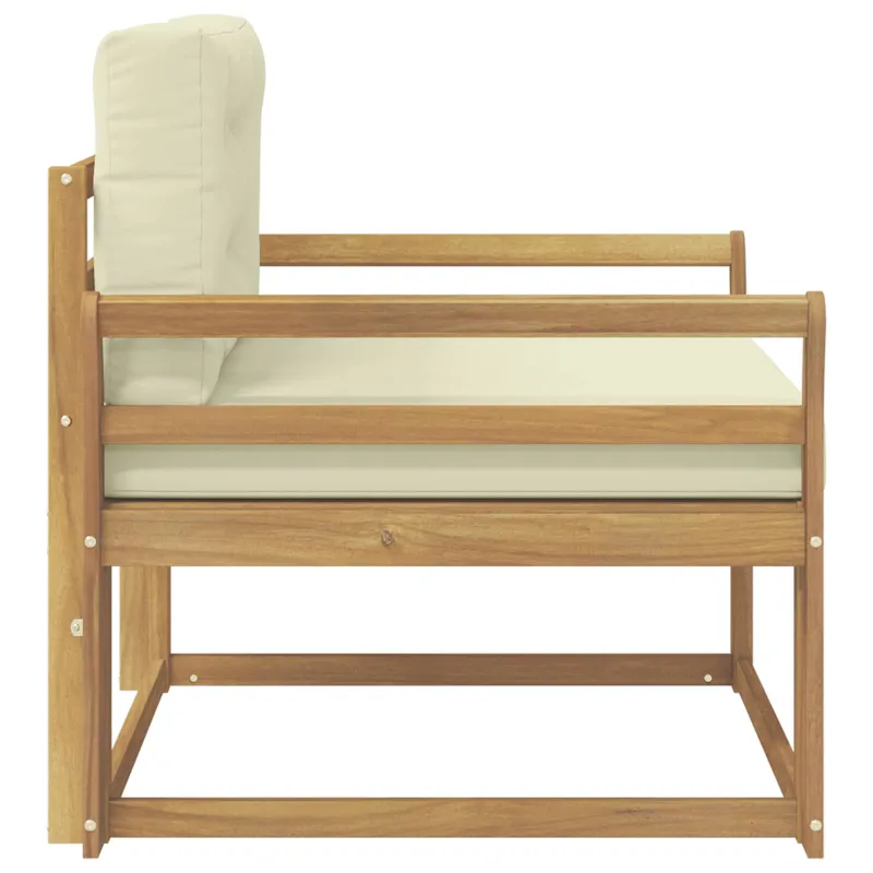 Lauko Vidurinis Sofa Poliesteris Balta