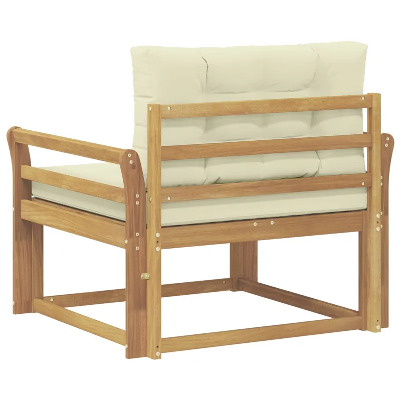 Lauko Vidurinis Sofa Poliesteris Balta