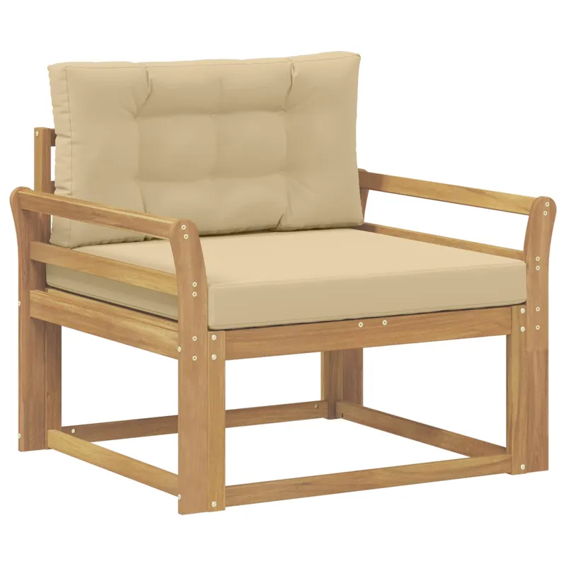 Lauko Vidurinis Sofa Poliesteris Balta