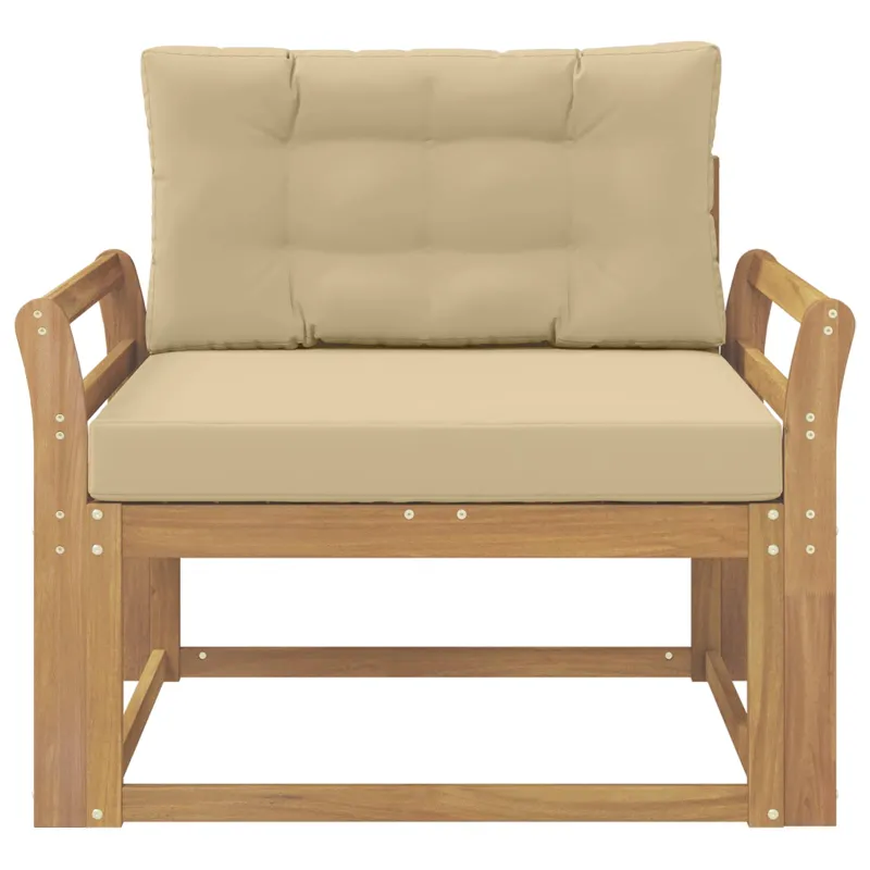 Lauko Vidurinis Sofa Poliesteris Balta