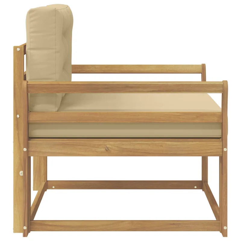 Lauko Vidurinis Sofa Poliesteris Balta