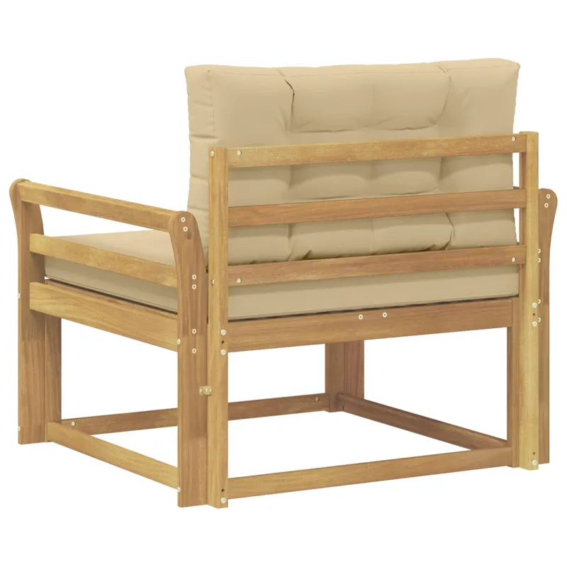 Lauko Vidurinis Sofa Poliesteris Balta