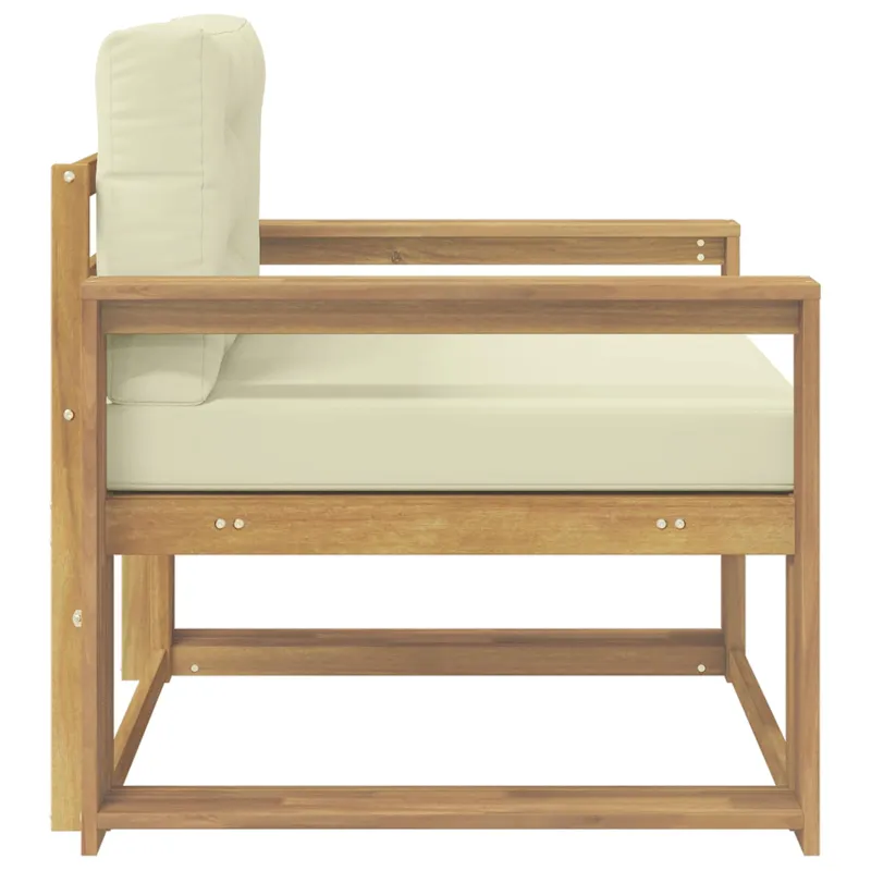 Lauko Vidurinis Sofa Poliesteris Balta