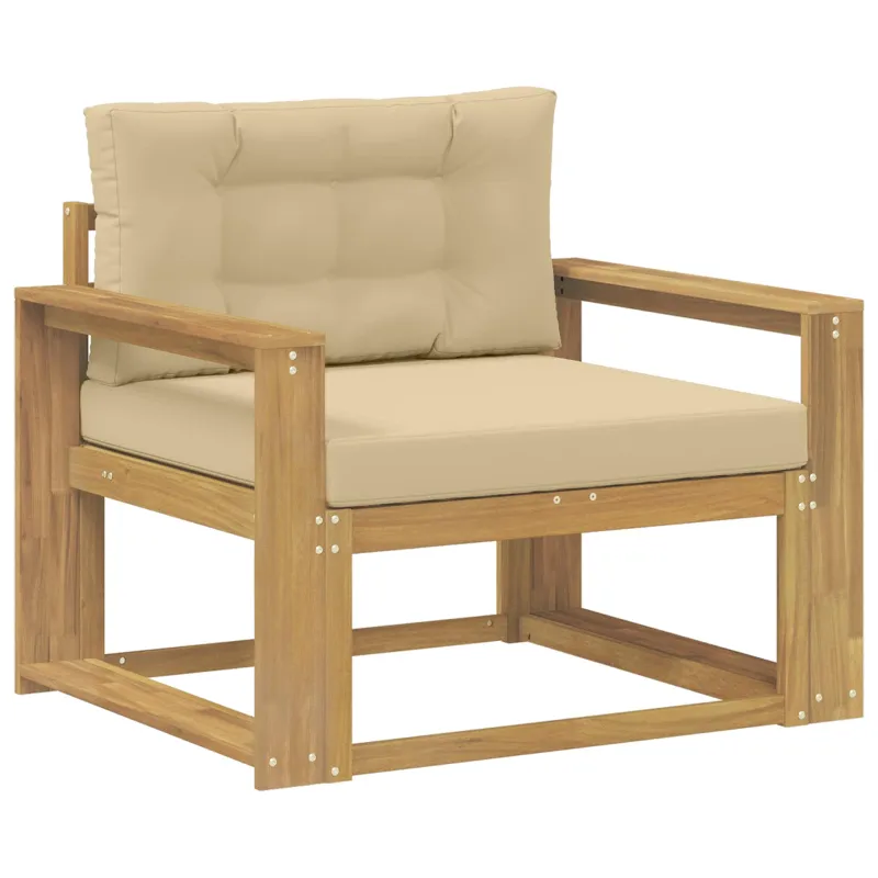 Lauko Vidurinis Sofa Poliesteris Balta