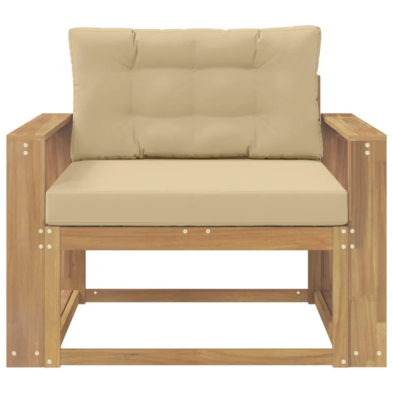 Lauko Vidurinis Sofa Poliesteris Balta