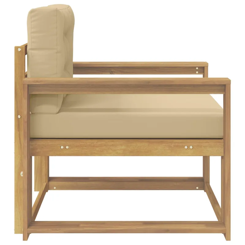 Lauko Vidurinis Sofa Poliesteris Balta