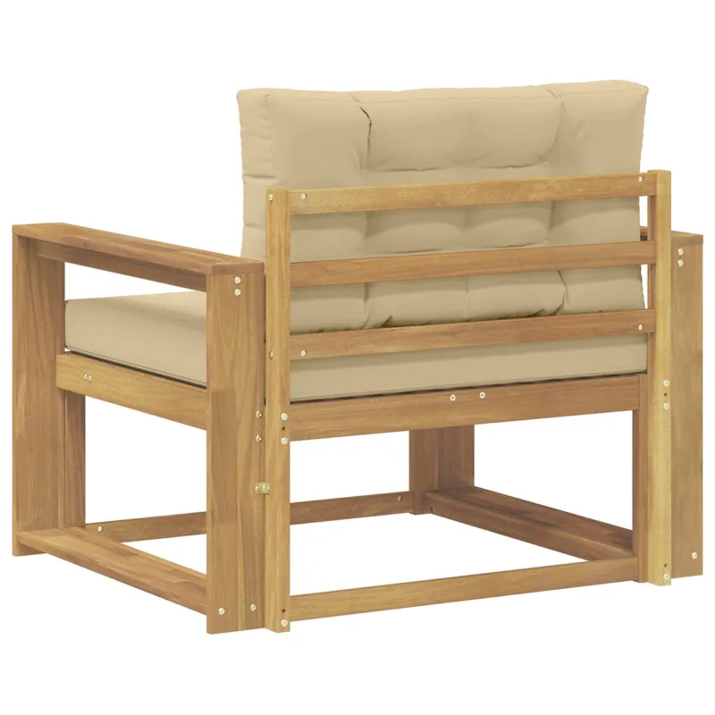 Lauko Vidurinis Sofa Poliesteris Balta