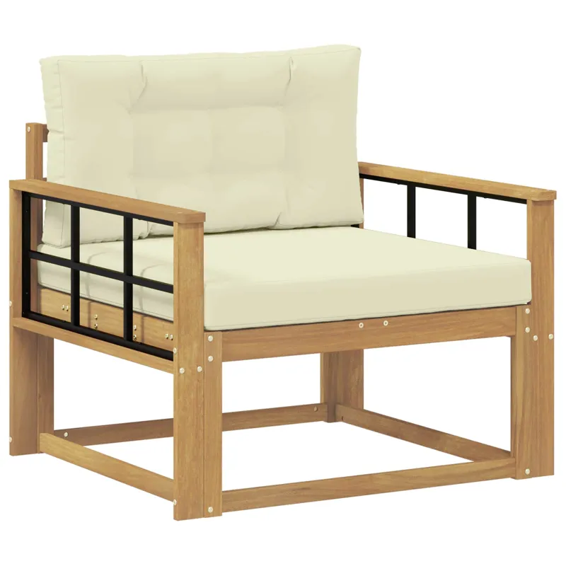 Lauko Vidurinis Sofa Poliesteris Balta