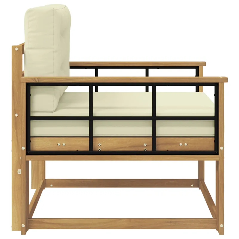 Lauko Vidurinis Sofa Poliesteris Balta