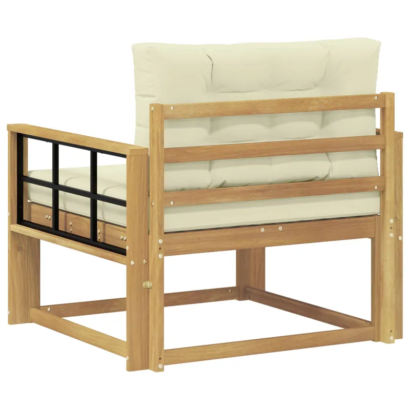 Lauko Vidurinis Sofa Poliesteris Balta