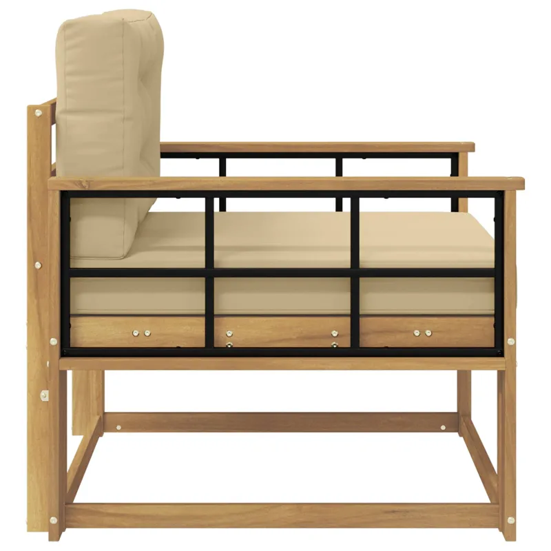 Lauko Vidurinis Sofa Poliesteris Balta