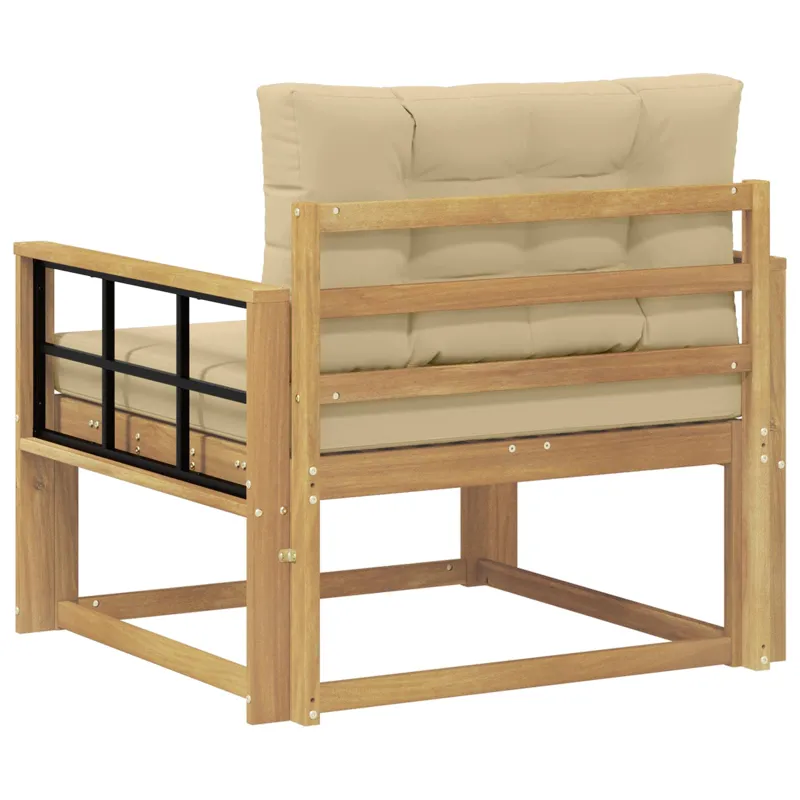 Lauko Vidurinis Sofa Poliesteris Balta