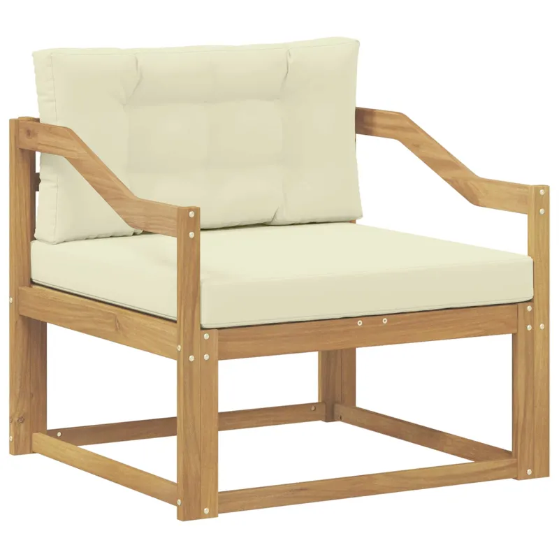 Lauko Vidurinis Sofa Poliesteris Balta