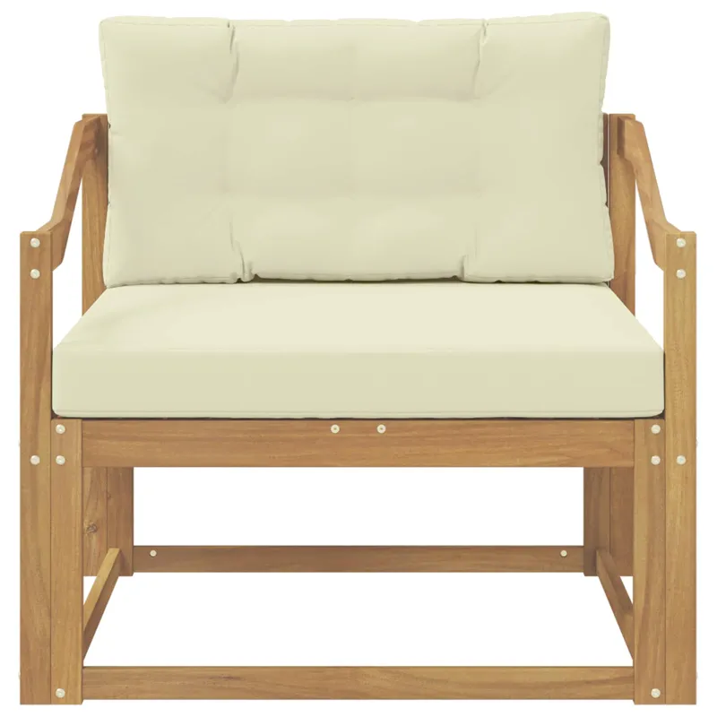Lauko Vidurinis Sofa Poliesteris Balta