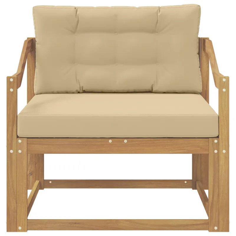 Lauko Vidurinis Sofa Poliesteris Balta