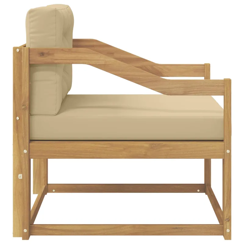 Lauko Vidurinis Sofa Poliesteris Balta